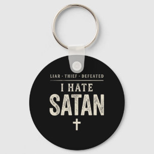 I Hate Satan Key Ring