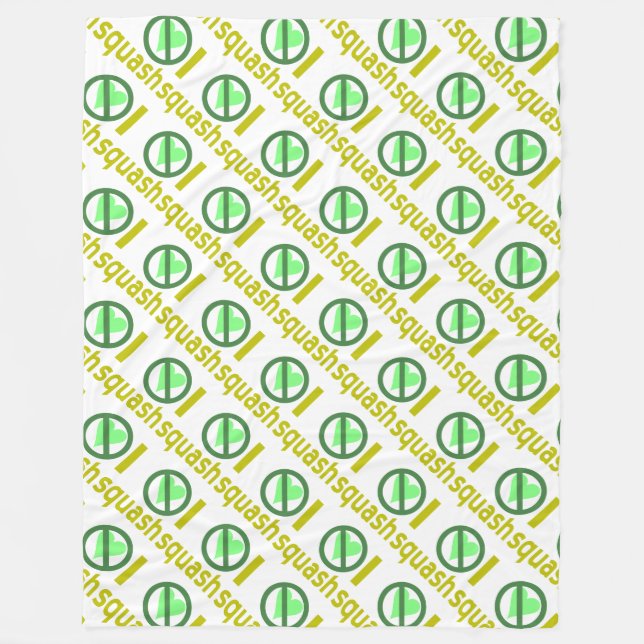 I Hate Squash No Love Fleece Blanket (Front)