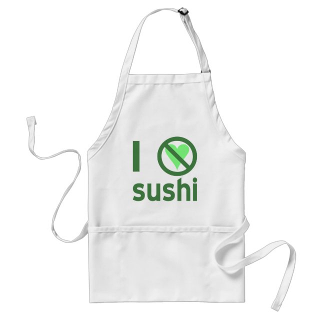 I Hate Sushi Standard Apron (Front)
