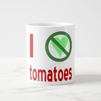 I Hate Tomatoes I No Love Tomatoes Large Coffee Mug