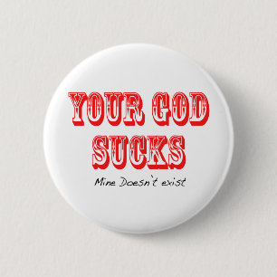 I-Hate-ur-god 6 Cm Round Badge