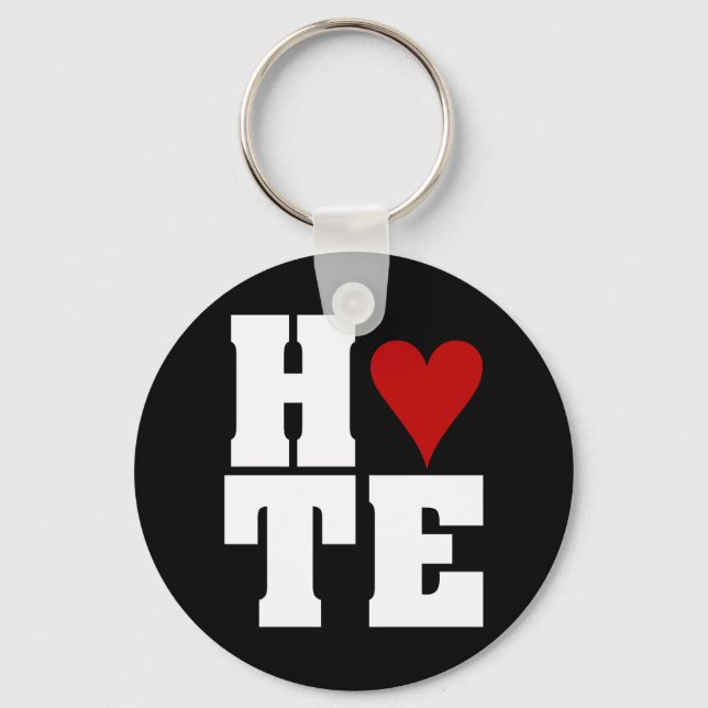 I Hate Valentine's Day Key Ring (Front)