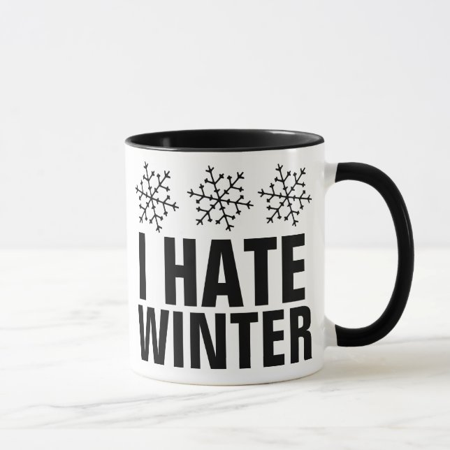 I HATE WINTER COFFEE MUGS (Right)