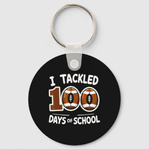 I Have 100 Days Student Teacher Footbyll Player In Key Ring