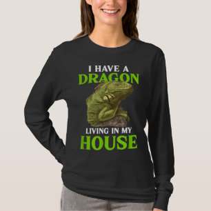 I Have A Bearded Dragon Living In My House Reptile T-Shirt