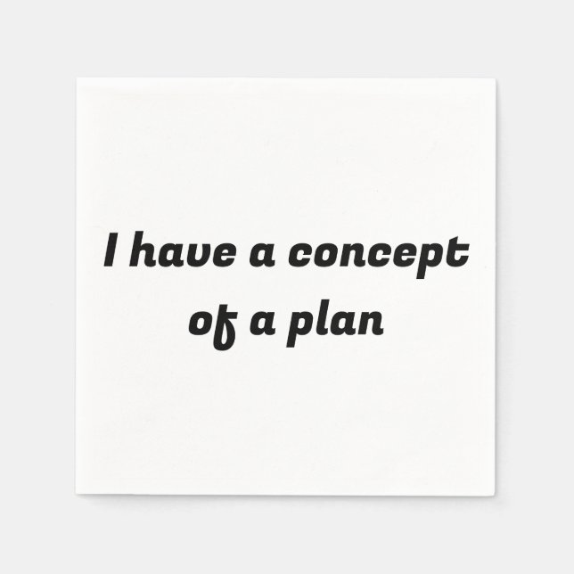 I have a concept of a plan napkin (Front)