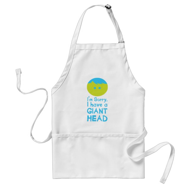 I Have a Giant Head Standard Apron (Front)