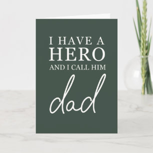 I Have A Hero Fathers Day Card