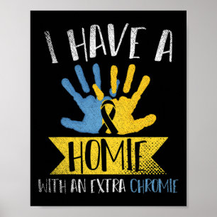I Have A Homie With An Extra Chromie Down Syndrome Poster