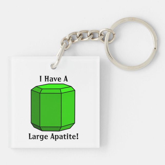 I Have a Large Apatite! Key Ring (Back)