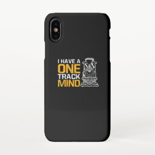 I Have A One Track Mind Funny Train Locomotive iPhone Case