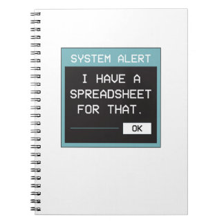 I Have a Spreadsheet for That Funny Office Notebook