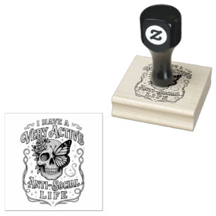 I Have A Very Active.... Rubber Stamp