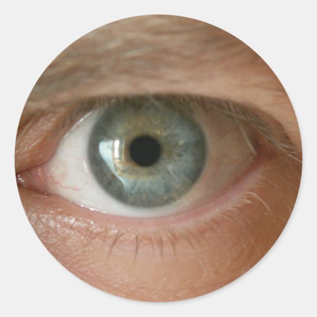 i have an eye for art classic round sticker (Front)