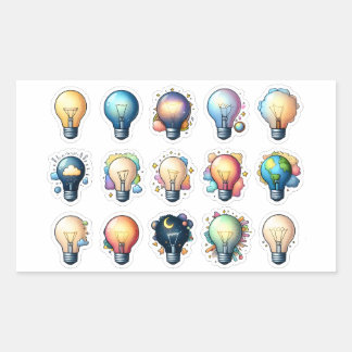 I have an idea! rectangular sticker
