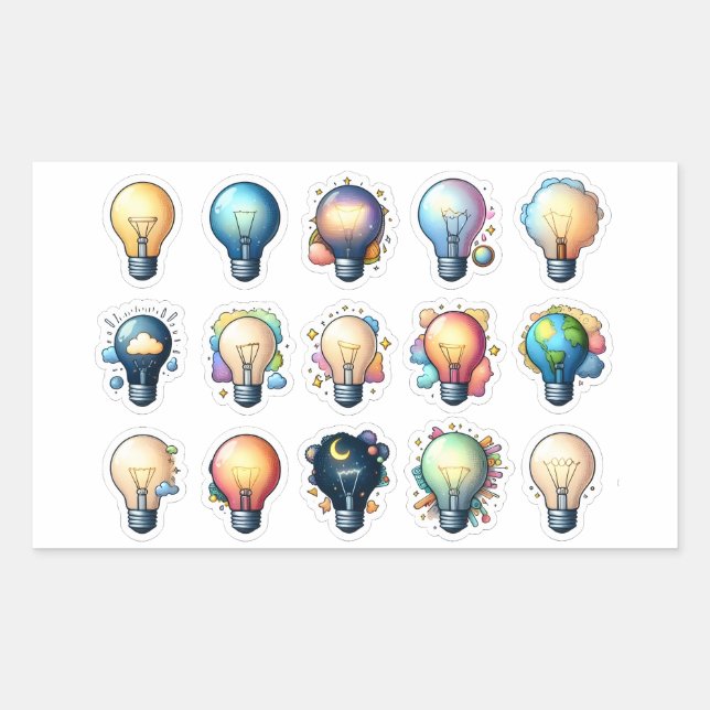 I have an idea! rectangular sticker (Front)