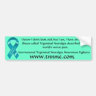 I have an invisible illness bumper sticker. sticker