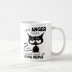 I Have Anger Issues Funny Cat Lover Gift  Coffee Mug