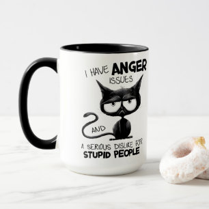 I Have Anger Issues Funny Cat Lover Gift  Mug