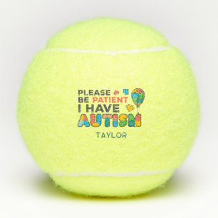 I Have Autism Personalised Autistic Player Coach Tennis Balls