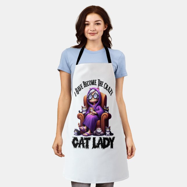 I Have Become The Crazy Cat Lady Apron (Worn)