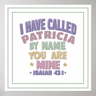 I Have Called You By Name You Are Mine Isaiah 43 1 Poster