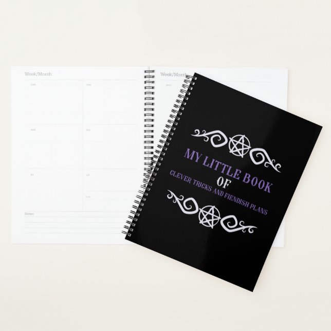 I Have Clever Tricks And Fiendish Plans Planner (Display)