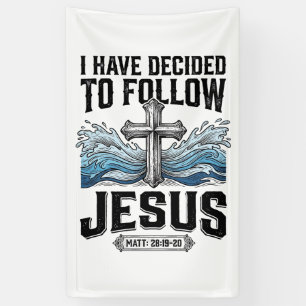 I Have Decided To Follow Jesus Vintage Shirt Banner