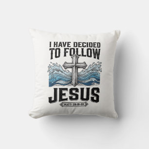 I Have Decided To Follow Jesus Vintage Shirt Cushion