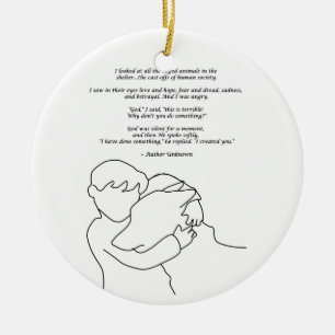 I Have Done Something Ceramic Ornament