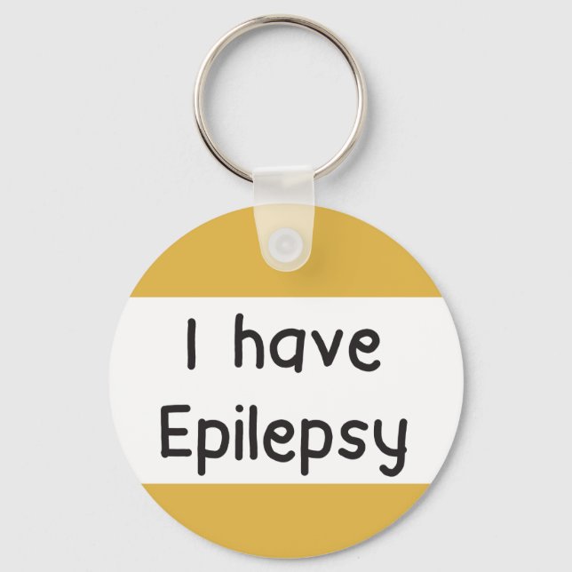 I have epilepsy key ring epileptic alert tag (Front)