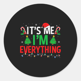 I Have Everything I Want For Christmas Couples Paj Classic Round Sticker