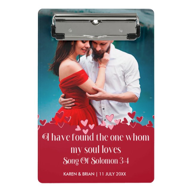 I Have Found The One My Soul Loves  Mini Clipboard (Front)