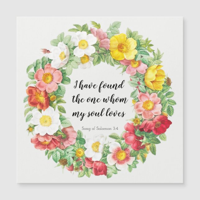 I have found the one Song of Solomon Magnet Card (Front)