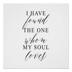 I Have Found The One Wedding Backdrop Banner Poster