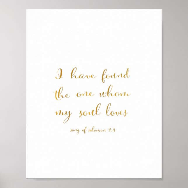 I have found the one whom my soul loves - Art Poster (Front)
