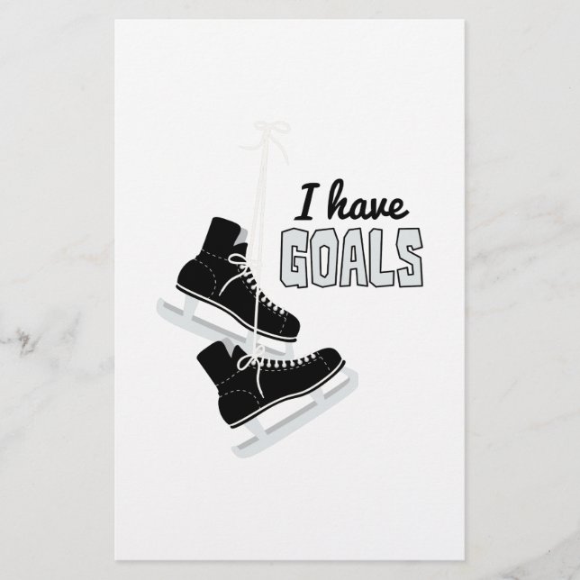 I Have Goals Stationery (Front)