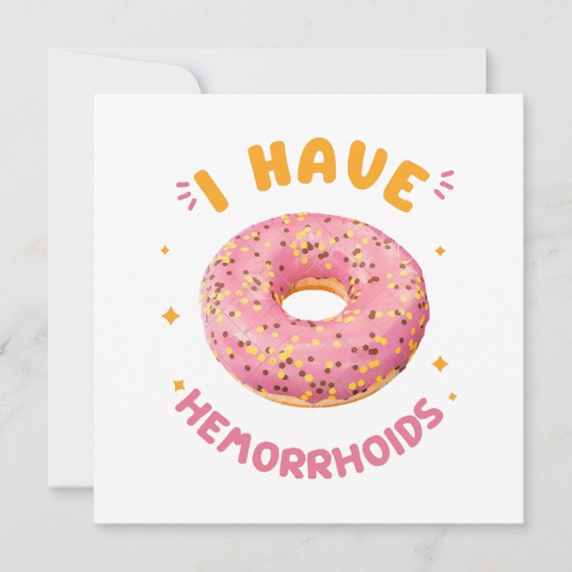 I have hemorrhoids (Front)