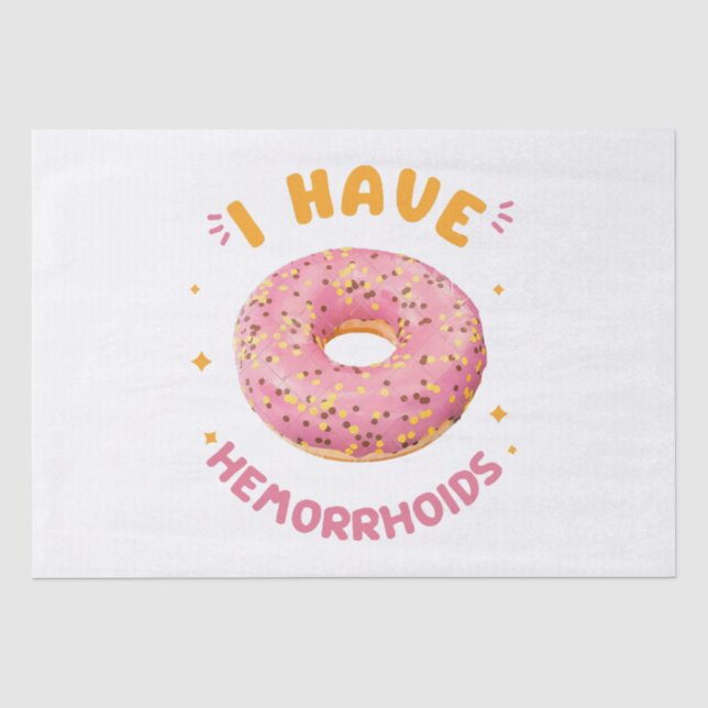 I have hemorrhoids tissue paper (Front)