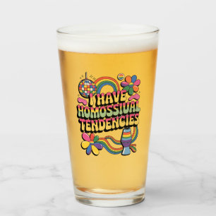 I Have Homosexual Tendencies LGBT Pride Month Glass