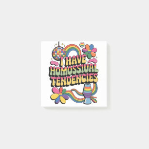 I Have Homosexual Tendencies LGBT Pride Month Post-it Notes