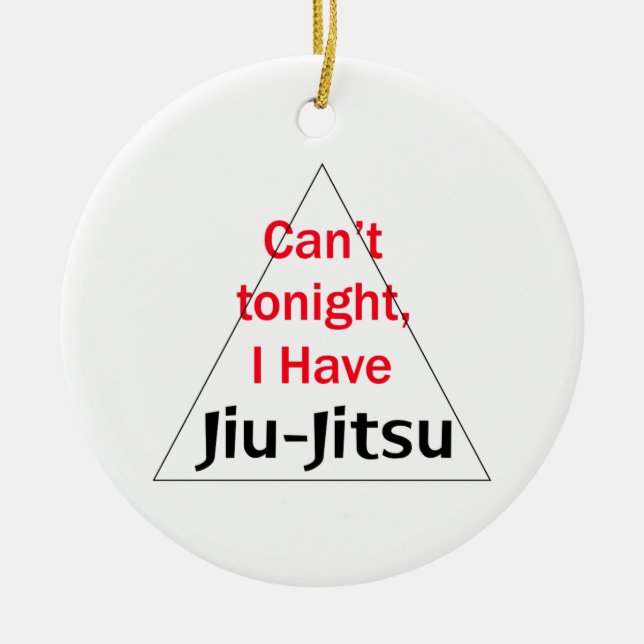 I Have Jiu Jitsu Ceramic Tree Decoration (Front)