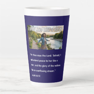 I Have Joy Like a River Latte Mug