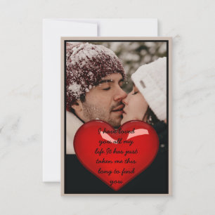 I Have Loved You All My Life valentine day Thank You Card