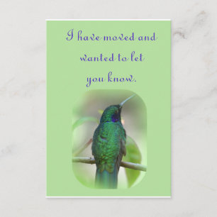 I Have Moved Announcement