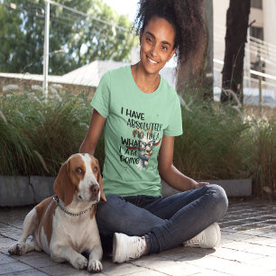 I Have No Idea Goat  Tri-Blend Shirt