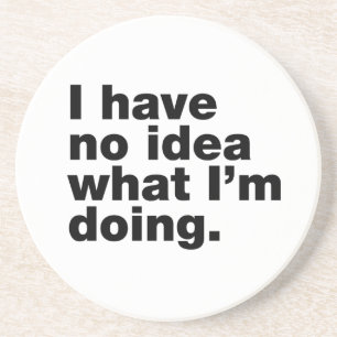 I have no idea what I’m doing Coaster