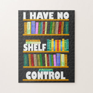 i have no shelf control, reading lover T-Shirt Jigsaw Puzzle