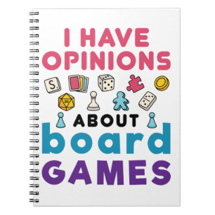 I Have Opinions About Board Games Tabletop Gamer Notebook