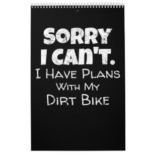 I Have Plans With My Dirt Bike Gift Calendar